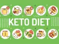 Keto adaptacja: waga, ryba, orzechy, mózg, mięso, ketony, warzywa, jajka, awokado.