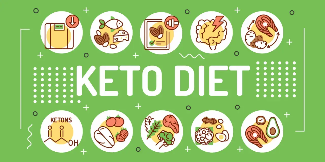 Keto adaptacja: waga, ryba, orzechy, mózg, mięso, ketony, warzywa, jajka, awokado.